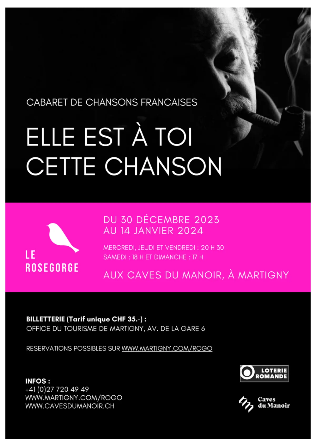 Affiche du spectacle 2024 de L’Écho du Mont Brun
